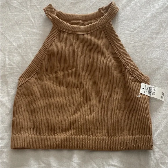 NEW aerie Ribbed Halter Top - Picture 1 of 5